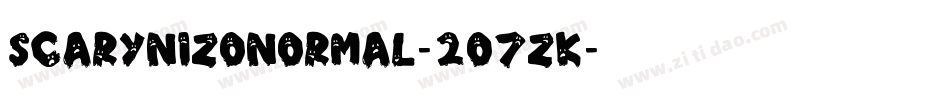 ScarynizoNormal-2O7ZK字体转换