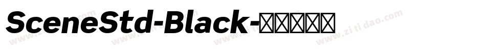 SceneStd-Black字体转换