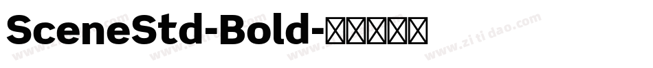 SceneStd-Bold字体转换