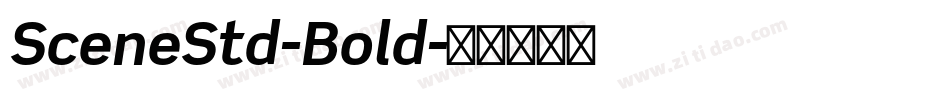 SceneStd-Bold字体转换