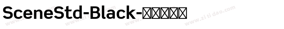 SceneStd-Black字体转换