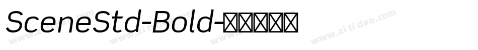 SceneStd-Bold字体转换