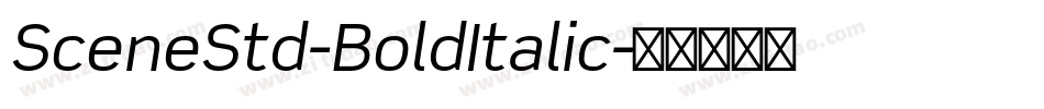SceneStd-BoldItalic字体转换