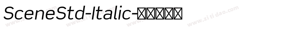 SceneStd-Italic字体转换