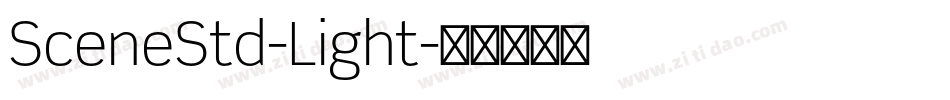 SceneStd-Light字体转换