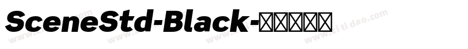 SceneStd-Black字体转换