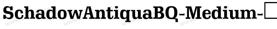 SchadowAntiquaBQ-Medium字体转换
