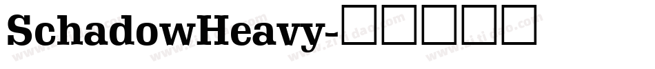 SchadowHeavy字体转换