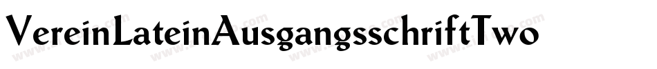 VereinLateinAusgangsschriftTwoBQ字体转换