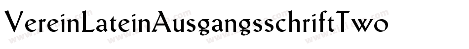 VereinLateinAusgangsschriftTwoBQ字体转换