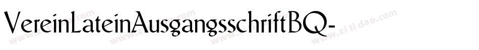 VereinLateinAusgangsschriftBQ字体转换