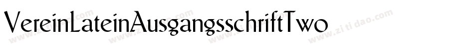 VereinLateinAusgangsschriftTwoBQ字体转换