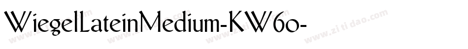 WiegelLateinMedium-KW6o字体转换