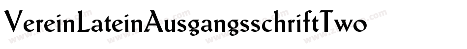 VereinLateinAusgangsschriftTwoBQ字体转换