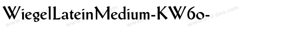 WiegelLateinMedium-KW6o字体转换