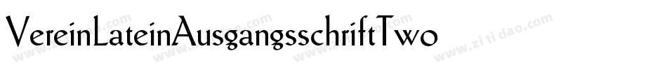 VereinLateinAusgangsschriftTwoBQ字体转换