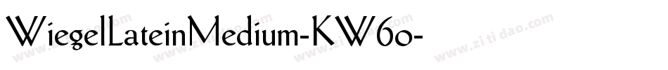 WiegelLateinMedium-KW6o字体转换