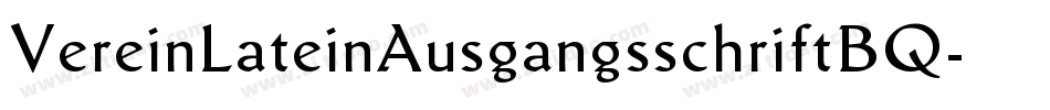 VereinLateinAusgangsschriftBQ字体转换