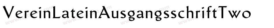 VereinLateinAusgangsschriftTwoBQ字体转换