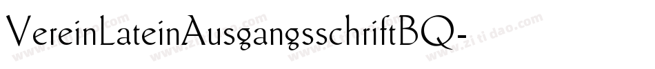 VereinLateinAusgangsschriftBQ字体转换