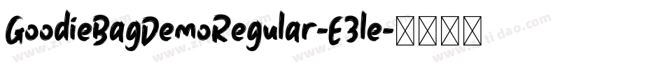 GoodieBagDemoRegular-E3le字体转换