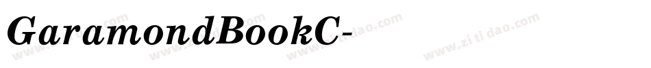 GaramondBookC字体转换