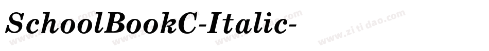 SchoolBookC-Italic字体转换