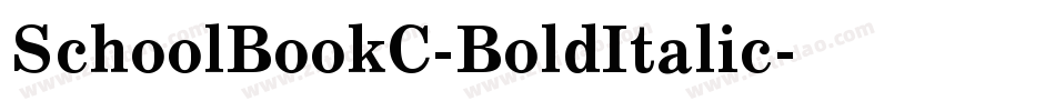 SchoolBookC-BoldItalic字体转换