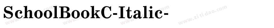 SchoolBookC-Italic字体转换