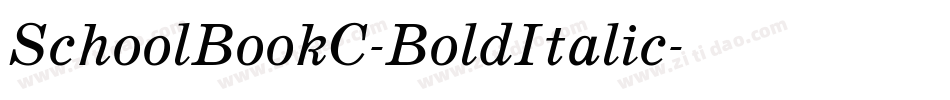 SchoolBookC-BoldItalic字体转换