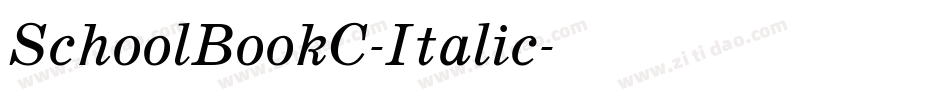 SchoolBookC-Italic字体转换