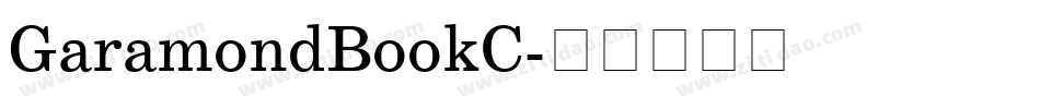 GaramondBookC字体转换