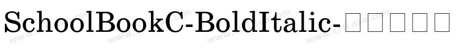 SchoolBookC-BoldItalic字体转换
