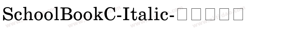 SchoolBookC-Italic字体转换