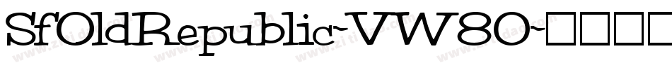 SfOldRepublic-VW80字体转换