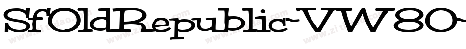 SfOldRepublic-VW80字体转换