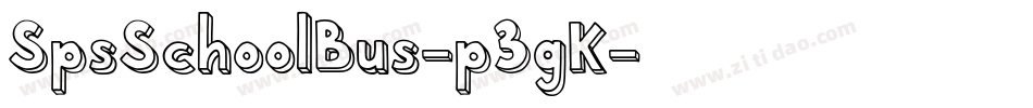SpsSchoolBus-p3gK字体转换