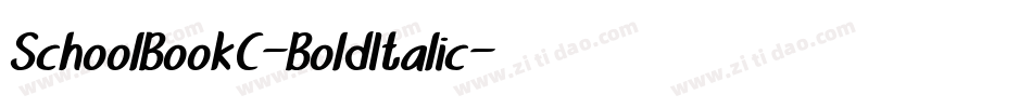 SchoolBookC-BoldItalic字体转换