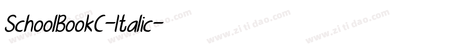 SchoolBookC-Italic字体转换