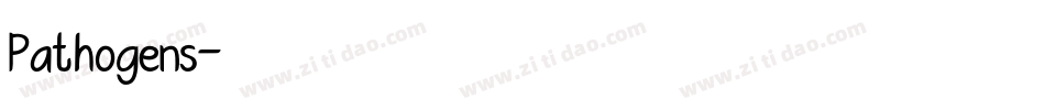 Pathogens字体转换