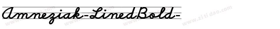 Amneziak-LinedBold字体转换