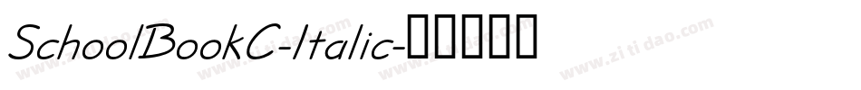 SchoolBookC-Italic字体转换