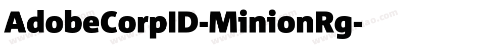 AdobeCorpID-MinionRg字体转换