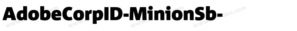 AdobeCorpID-MinionSb字体转换