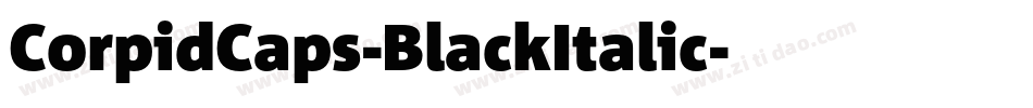 CorpidCaps-BlackItalic字体转换