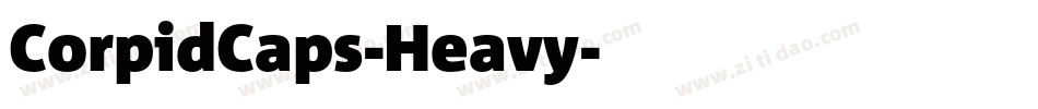 CorpidCaps-Heavy字体转换