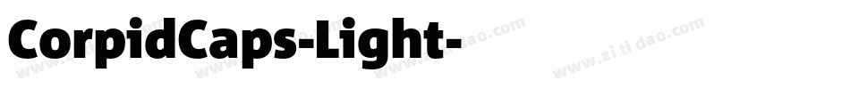 CorpidCaps-Light字体转换