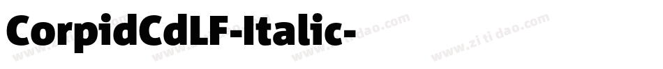 CorpidCdLF-Italic字体转换