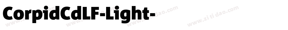 CorpidCdLF-Light字体转换