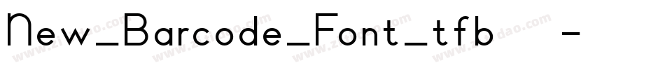 New_Barcode_Font_tfb手机版字体转换